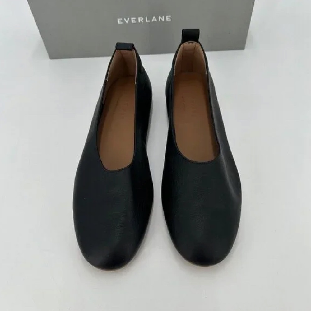 NWOT Everlane The Italian Leather Day Glove Flats in Black size 11